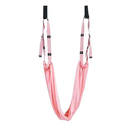 Adjustable Aerial Yoga Strap Elastic Stretch Door Hanging Yoga Belts Hammock Swing Fitness Handstand Rope Training Device Women - Urbizia
