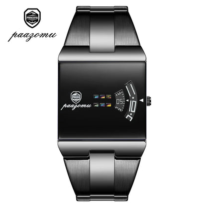 PAAZOMU Fashion Original Men Clock Waterproof Stainless Steel Elegant Man Wristwatch Quartz Casual Business Men's Watches Reloj