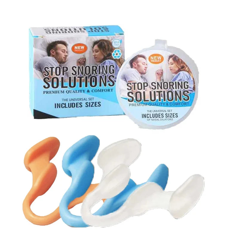 Silicone Nose Clip Anti-Snoring Nasal Dilator for Sleeping Breath Easier Snore Right Nasal Clip Improve Respiratory Comfort