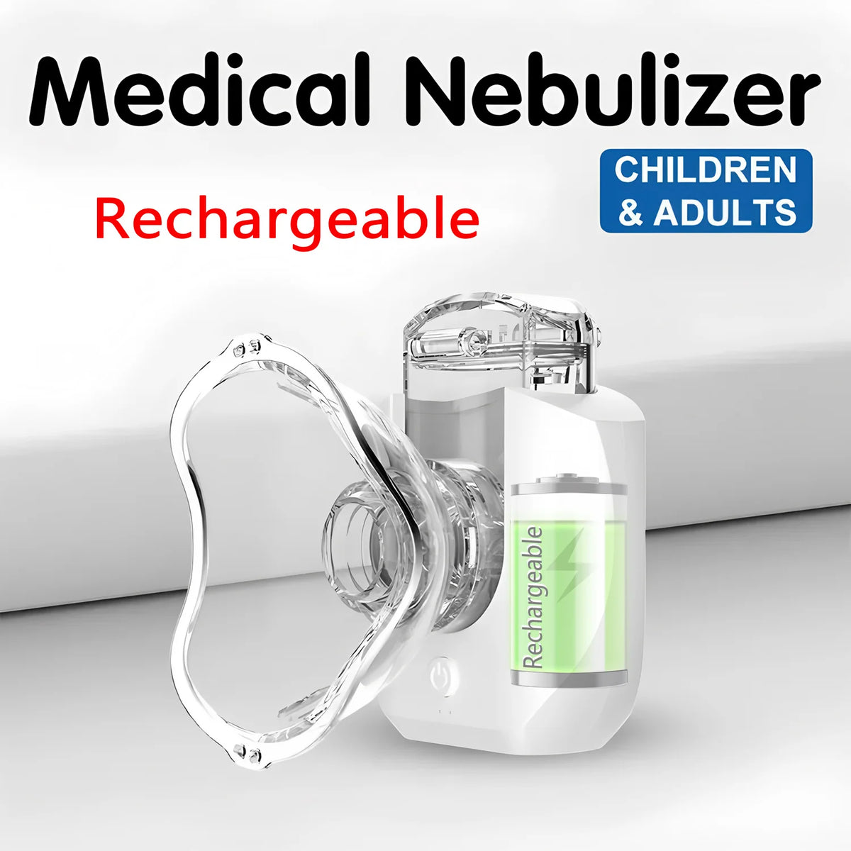 Rechargeable Atomizer Kids Adult Saving Emergency Device Nebulizer Silent Mesh Mini First Aid Kit Handheld Asthma Inhaler