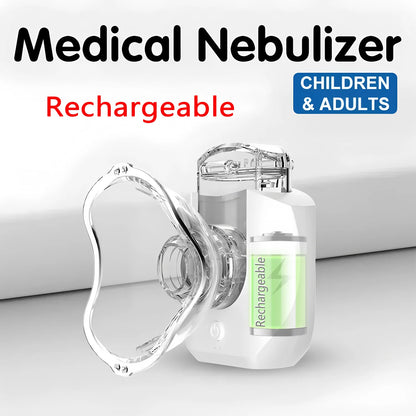 Rechargeable Atomizer Kids Adult Saving Emergency Device Nebulizer Silent Mesh Mini First Aid Kit Handheld Asthma Inhaler