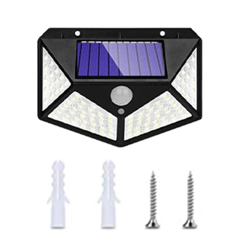 STAARICC Solar Lights Outdoor LED High Brightness Solar Motion Sensor Light 3 Heads 270° Wide Angle Illumination IP65 Waterproof