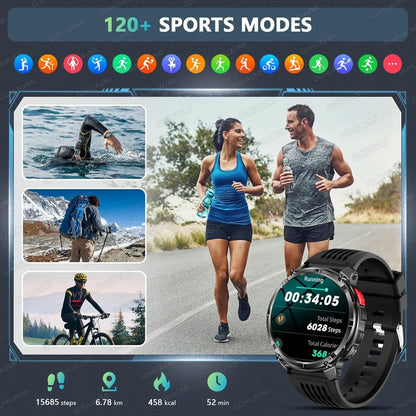 2026 New 1100mAh Big Battery Smart Watch Men Outdoor GPS Path Compass 10ATM Waterproof Bluetooth Call AMOLED HD Sport Smartwatch - Urbizia