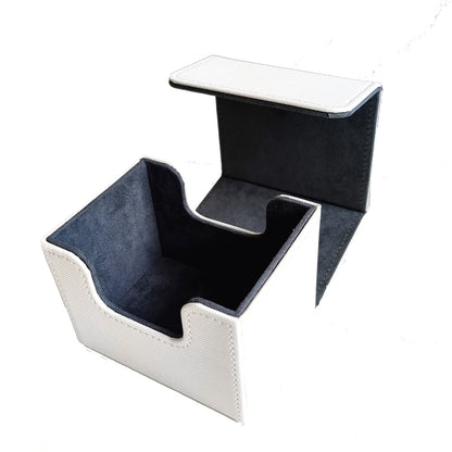 Premium Pu Leather Card Storage Box Large Capacity Sleek Minimalist Style For Sport Cards  Game Decks Durable Portable Organizer