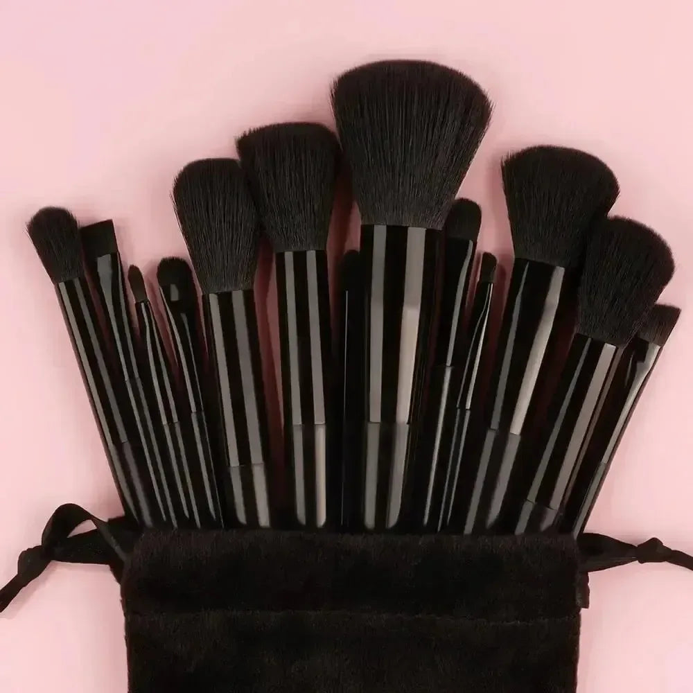 13-Piece Professional Makeup Brush Set – Soft & Fluffy Cosmetic Brushes - Urbizia