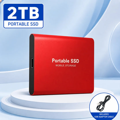 Portable External SSD – USB 3.0 & Type-C Storage Drive