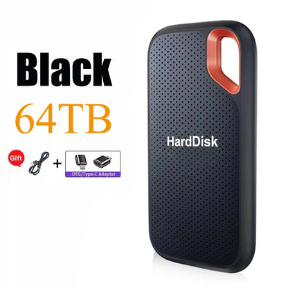 256TB External SSD Portable Solid State Drive 1TB Hard Drive Small Body Big Performance Basic Daily Storage