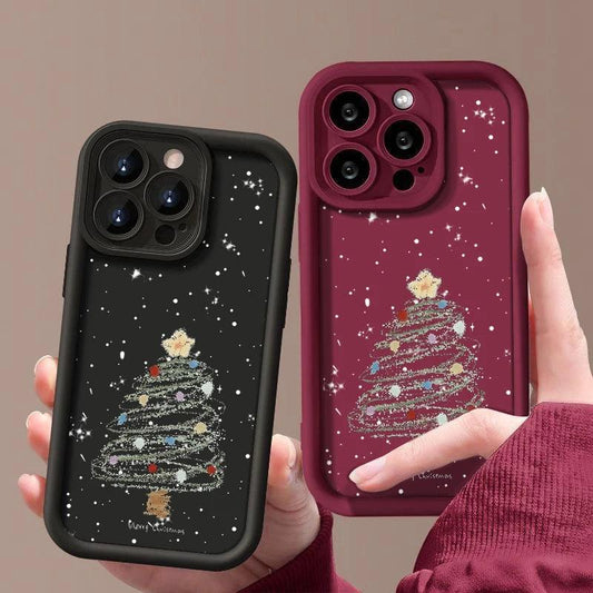 Christmas Tree Soft TPU Case for iPhone Shockproof Cover