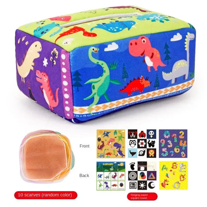 Baby Montessori Magic Tissue Box – Educational Sensory Toy - Urbizia