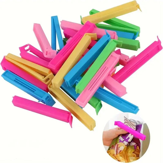 Colorful Reusable Food Bag Sealing Clips Set