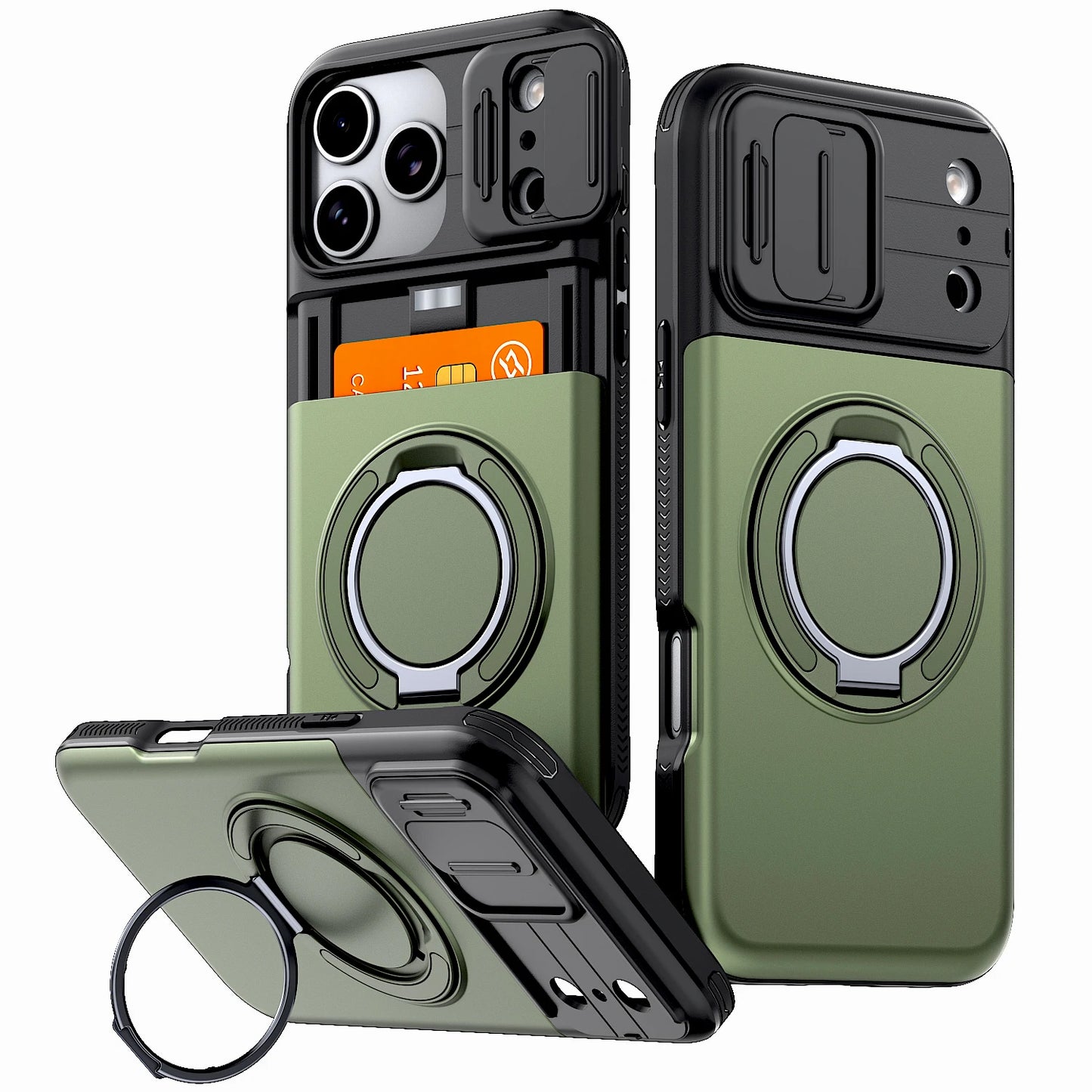 Luxury Wallet Case For iPhone 18 17 16 15 14 13 12 Pro Max 17E 16E 17Pro IPhone17 Shockproof Armor Card Slot Stand Holder Cover
