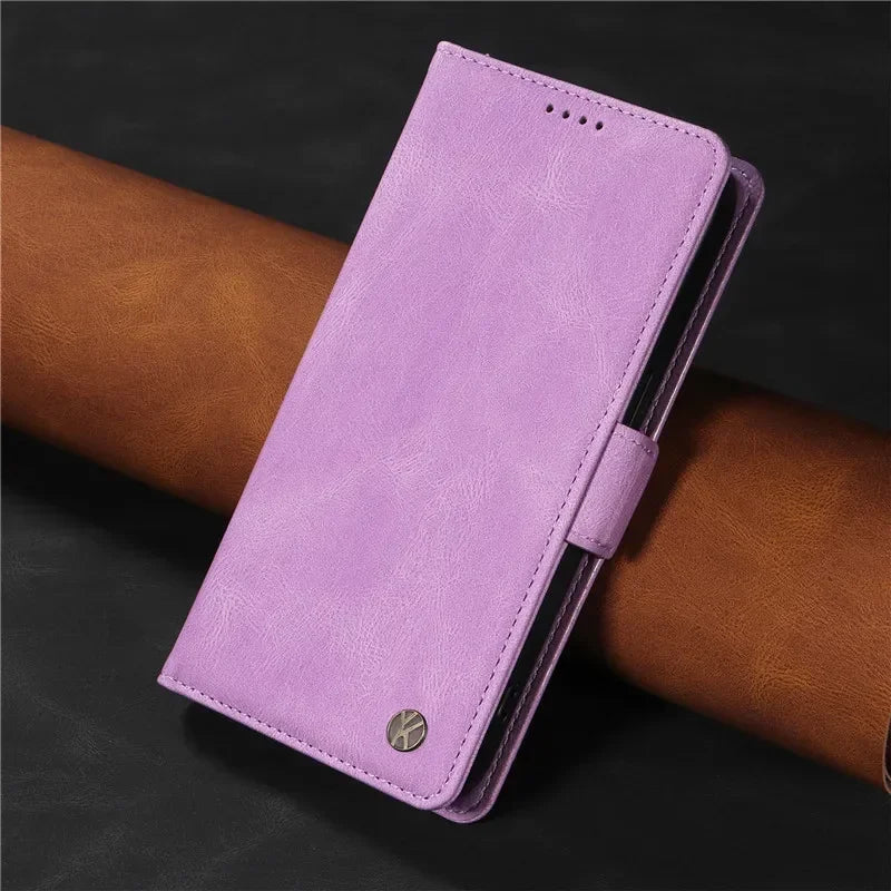 Magnetic Flip Wallet Case For Samsung Galaxy S8 S9 S10 Plus S20 S21 FE S22 S23 S24 S25 Ultra Holder Leather Stand Book Bag Cover