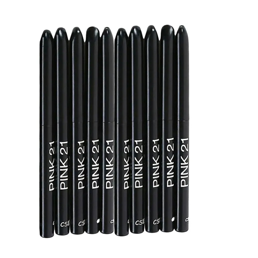 10-Pack Long-Lasting Black Eyeliner Pencils
