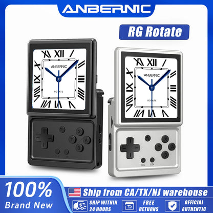 Anbernic RG Rotate Retro Handheld Game Console Android 12 T618 IPS Screen Game Emulator 3GB+32GB WiFi Portable Gaming Device