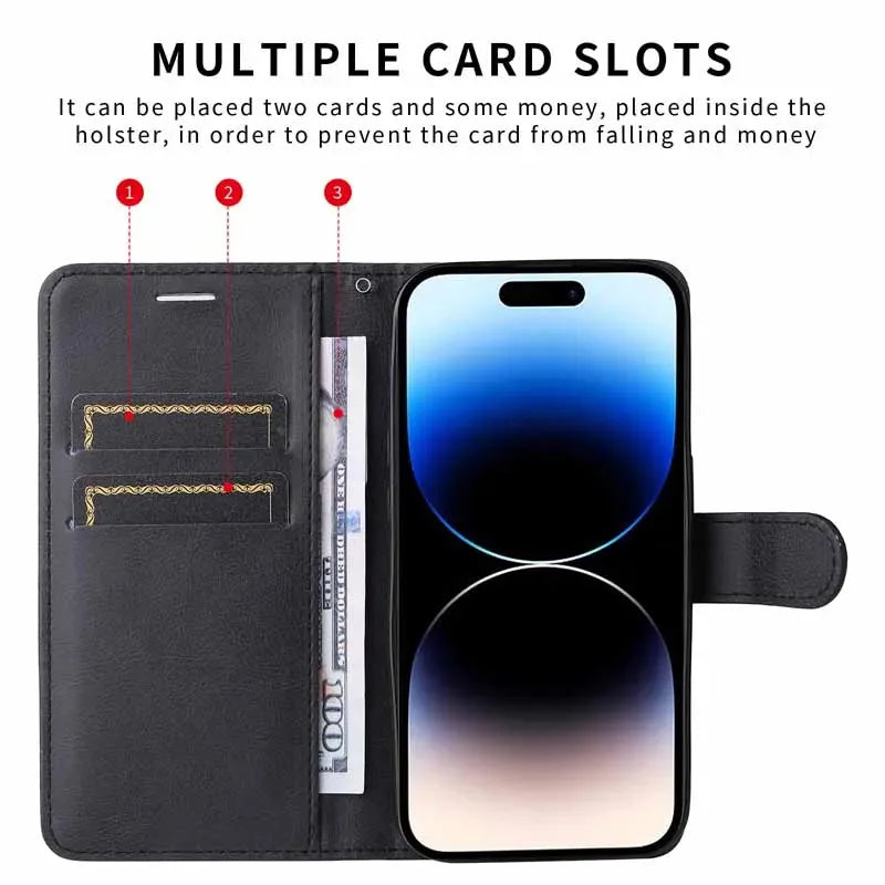 YIKATU Flip Wallet Phone Case For Huawei P8 P9 P10 P20 P30 P40 Honor 90 Lite Magic 4 5 6 Pro Leather Stand Card Slot Stand Cover