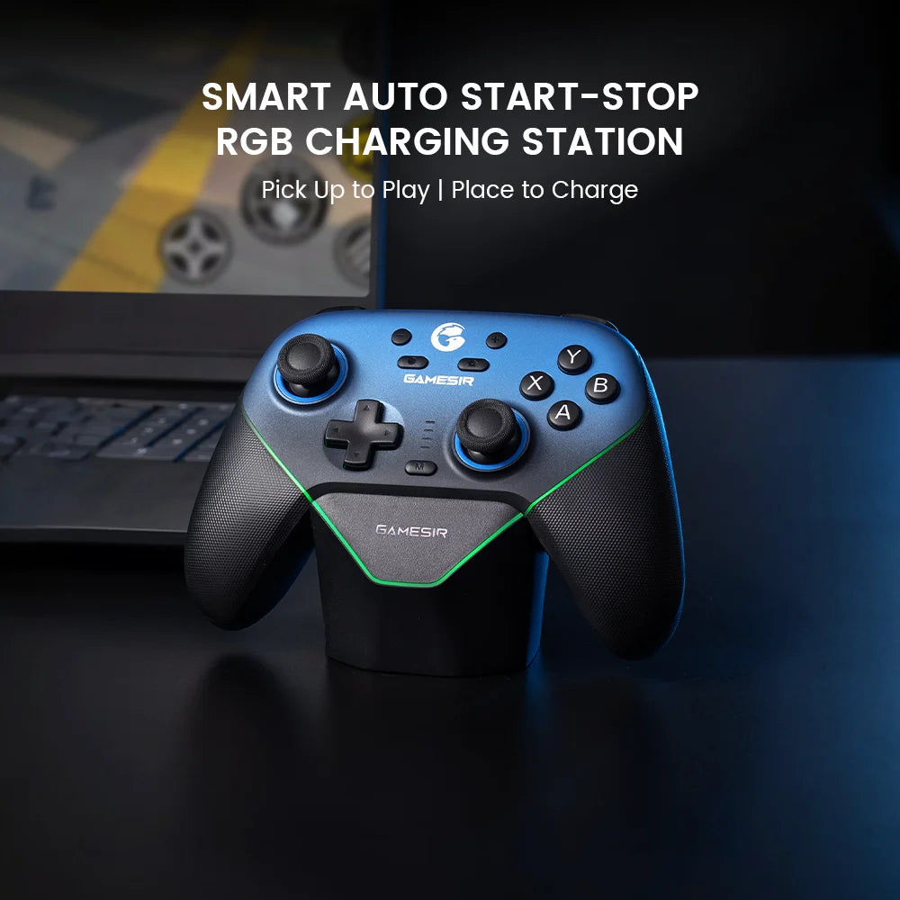 GameSir Super Nova Wireless Switch Controller with Charging Station, Hall Effect Joystick for PC Nintendo Switch 2 Android Phone