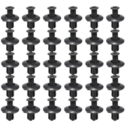 8mm Black Plastic Rivets for Car Bumper and Fender – 10 to 50 Pcs