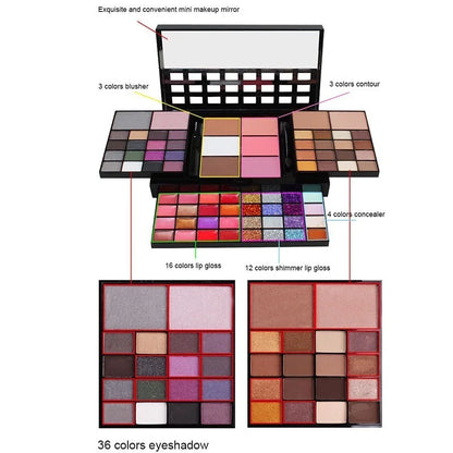 Glitter & Matte Eyeshadow Palette – 40/74/78 Colors