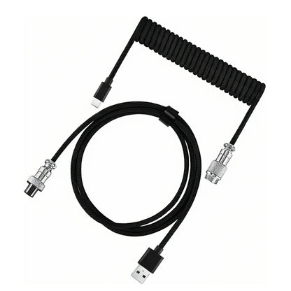 Mechanical Keyboard Coiled USB-C Aviator Cable