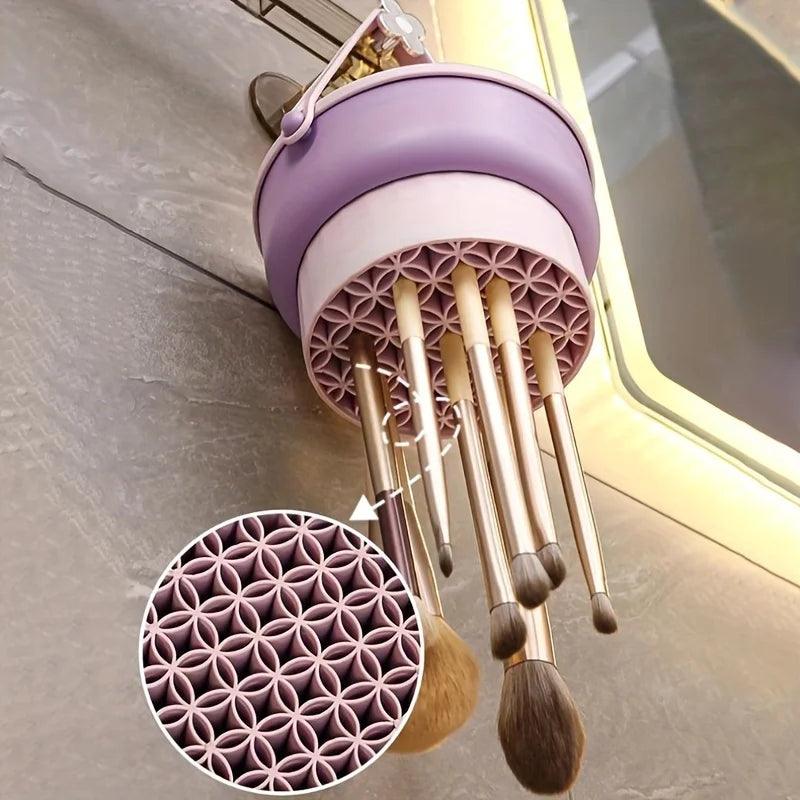 3-in-1 Silicone Makeup Brush Cleaner & Drying Mat Set