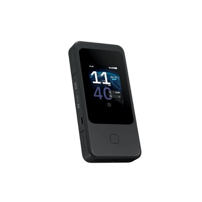 GL.iNet MUDI 7 GL-E5800 Wi-Fi 7 5G NR Travel Router Portable Mobile Hotspot Tri-Band with eSIM & Dual SIM Slot, 2.8" Touchscreen, Up to 5.76 Gbps, 2.5G Ethernet, 700Mbps VPN Secure, 13.5h Battery, for 4K Livestream