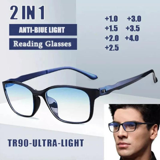 Anti Blue Light Reading Glasses +0.0 to +4.0 Unisex