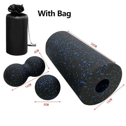 Hollow Yoga Roller Massage Peanut Ball Set EPP Fitness Foam Column For Back Pain Legs Hip Deep Tissue Stretching Muscle Relax - Urbizia