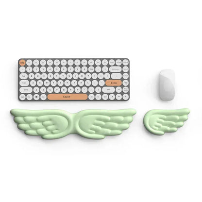 Mechanical Keyboard, Mouse, Wrist Rest, Computer Keyboard, Laptop, Angel Wing, Memory Foam, Mouse Pad Wrist Support - Urbizia