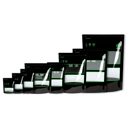 1/8 Ounce~1 Pound Lock & Seal Storage & Curing Bags 58%-62% RH Terp Cultivation Pouches Heat Sealable Child Resistant