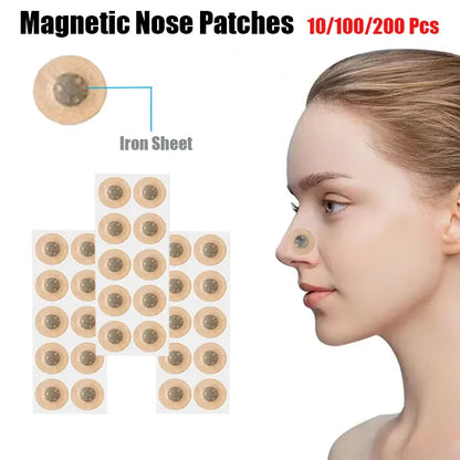10/100/200 Pcs Nasal Strips Magnetic Nose Patches Nose Breathe Strips Suction Iron Sleep Increase Air Anti Snoring Tool Dilators