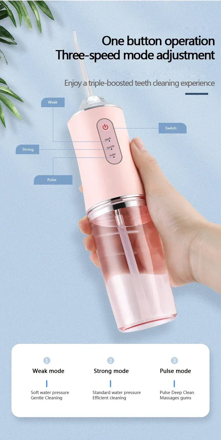 Oral Irrigator Dental Water Jet Flosser Appliance Pick Floss Dentistry Mouth Washing Machine Teeth Whitening Cleaning Tools - Urbizia