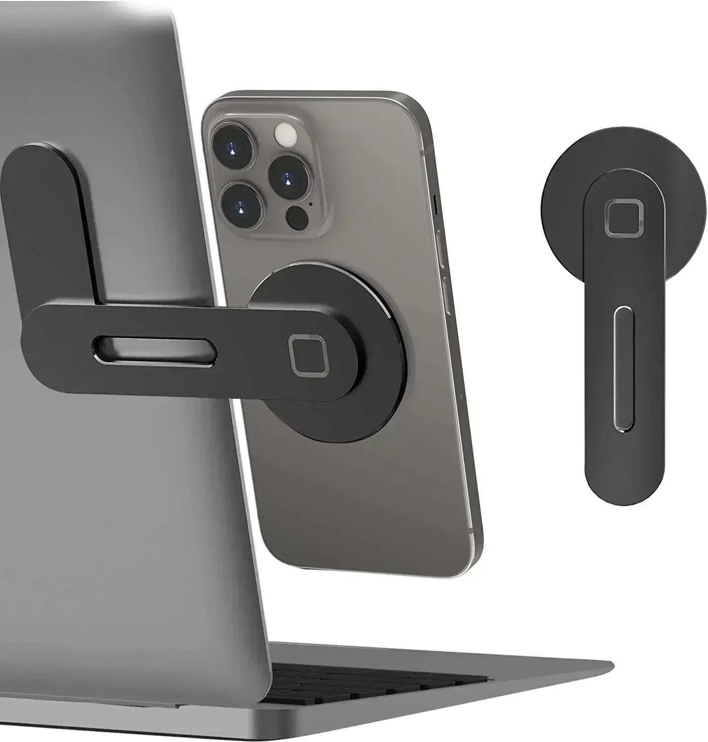Magnetic Laptop Phone Holder – Slim & Foldable Monitor Mount - Urbizia
