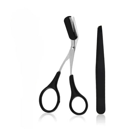 3-Piece Stainless Steel Eyebrow Grooming Kit - Urbizia