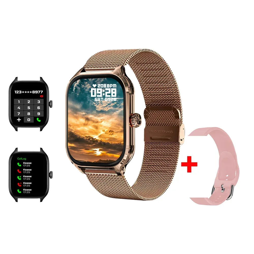 KESHUYOU H9 2025 Smart Watch 2.01-inch HD Display Receive Make Calls Message Preview Sport Mode Weather Forecast Smart Watch - Urbizia