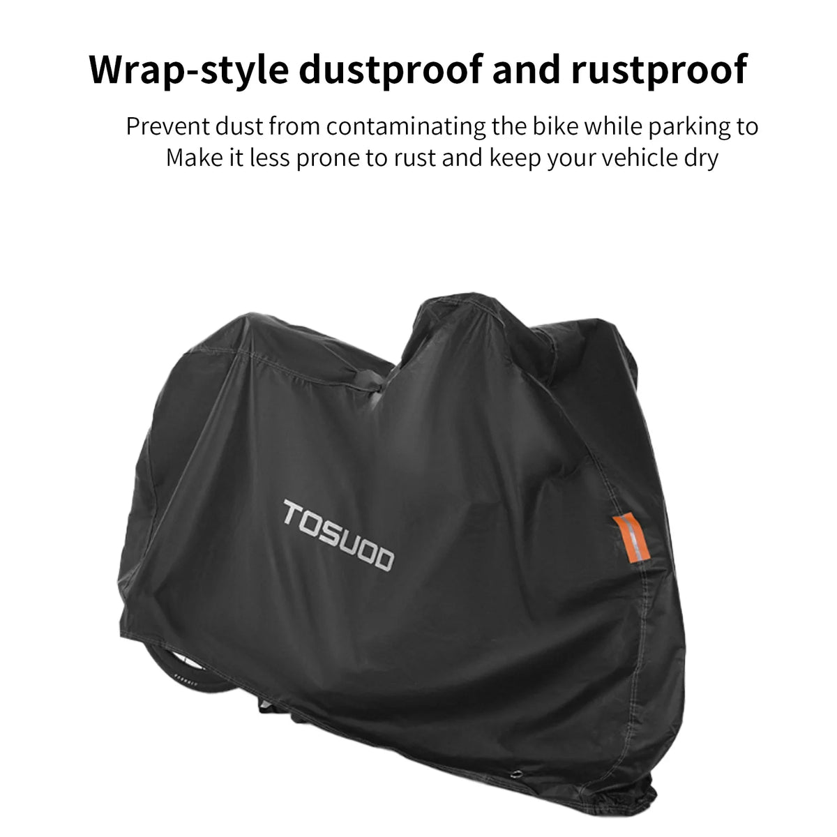 TOSUOD Bicycle Rain Cover For Bike Motorcycle Dust And Rainproof Cover Large Opening Easy To Carry All-Inclusive Design