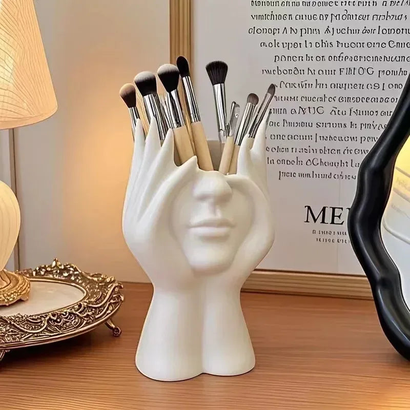 1PC Vinyl Figure Storage Holders Creative Human Body Art Styling Office Organizers Multifunctional Makeup Brush Holder - Urbizia