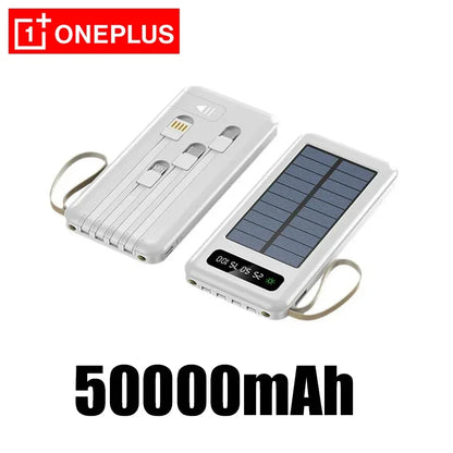 Solar Power Bank 50000mAh Fast Charging Portable Battery