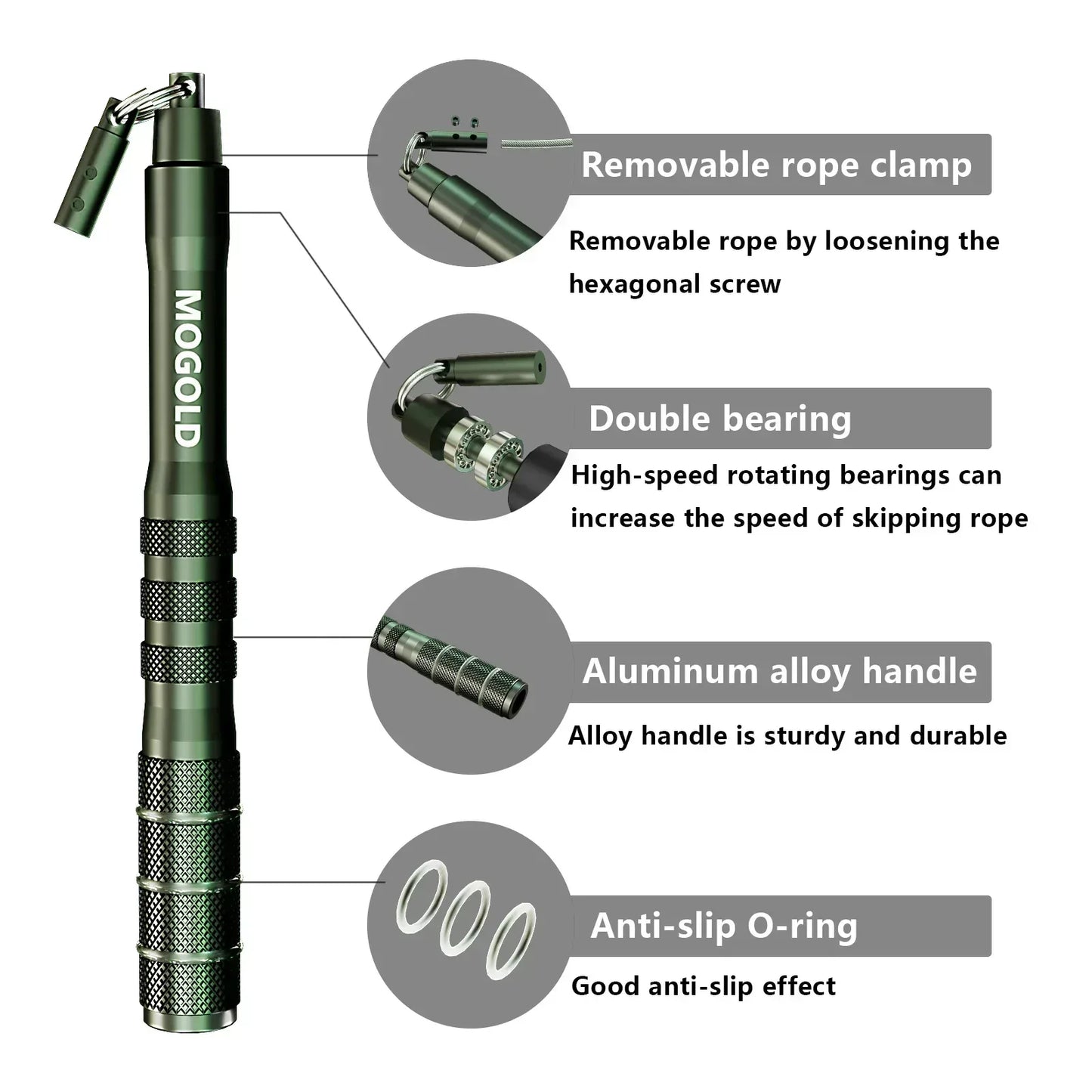 Speed rope skipping, professional fat-burning adult fitness and weight loss exercise, wire rope skipping with smooth speed - Urbizia