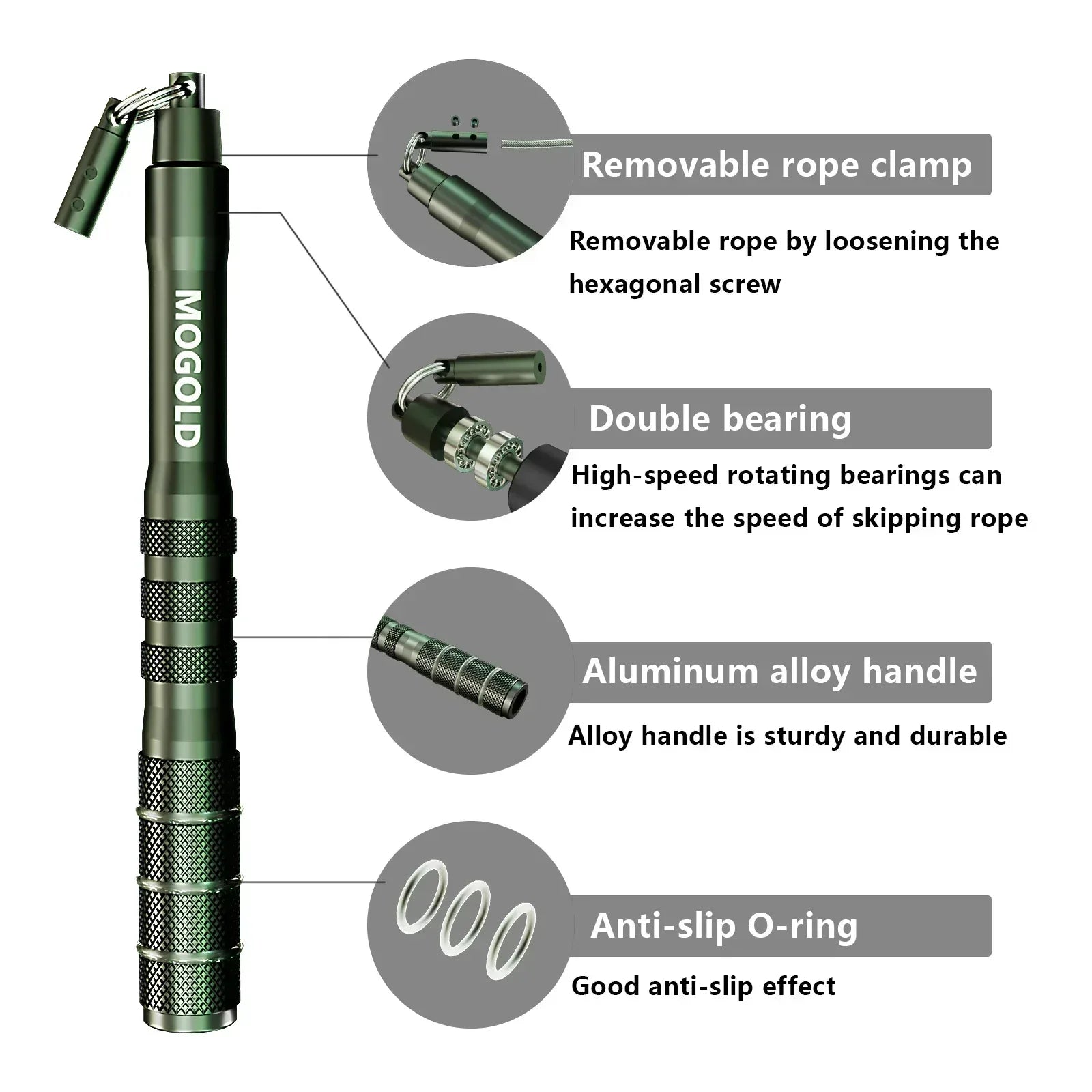 Speed rope skipping, professional fat-burning adult fitness and weight loss exercise, wire rope skipping with smooth speed - Urbizia