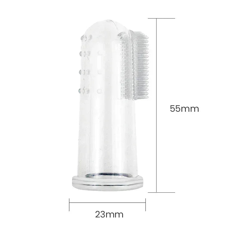 Super Soft Pet Finger Toothbrush Teddy Dog Brush Bad Breath Tartar Teeth Care Tool Dog Cat Cleaning Silicagel Pet Supplies - Urbizia