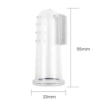 Super Soft Pet Finger Toothbrush Teddy Dog Brush Bad Breath Tartar Teeth Care Tool Dog Cat Cleaning Silicagel Pet Supplies - Urbizia