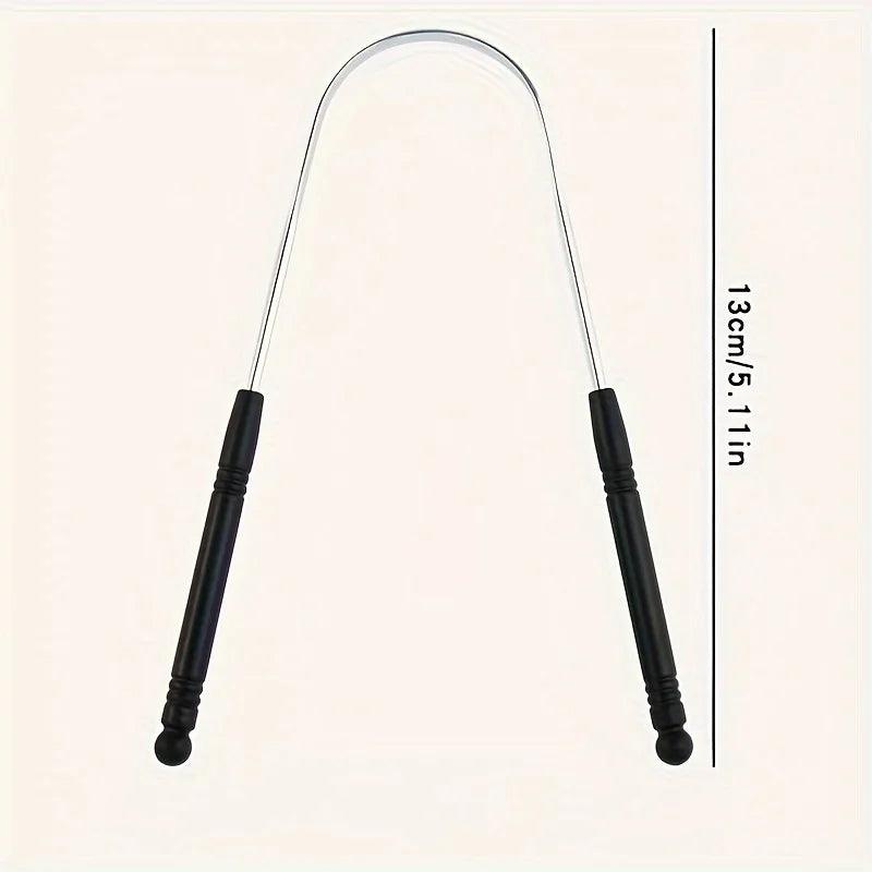 1PCS Stainless Steel Tongue Scraper Oral Tongue Cleaner Brush Tongue Toothbrush Oral Hygiene High Quality Tounge Scraper