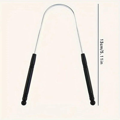 1PCS Stainless Steel Tongue Scraper Oral Tongue Cleaner Brush Tongue Toothbrush Oral Hygiene High Quality Tounge Scraper