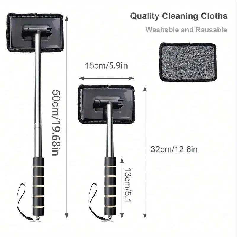 Telescopic Car Windshield Wiper and Cleaning Tool