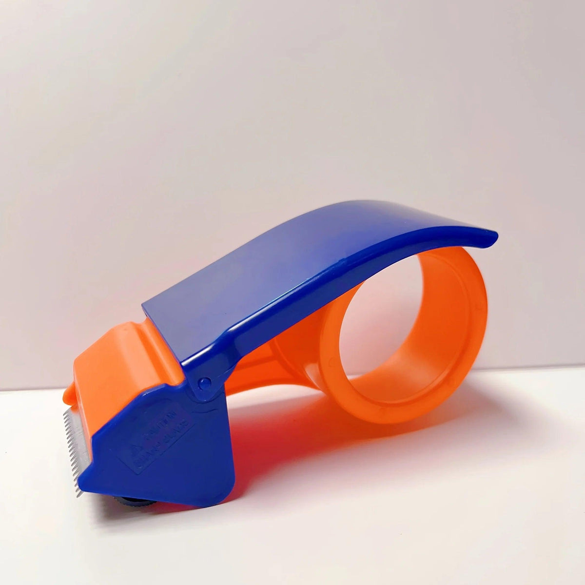 1pc Adhesive Tape Dispenser Tape Cutter Simple Box Sealing Machine Tape Holder Convenient Iron Tooth Plastic Packing Tape Seat