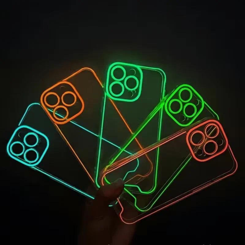 iPhone Glow-in-the-Dark Silicone Case – Luminous Cover