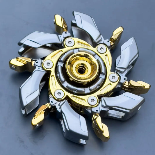 Mecha Fidget Spinner Adult Anxiety Stress Relief Finger Metal Fingertip Gyro Office Desk Toys Metal Alloy Material