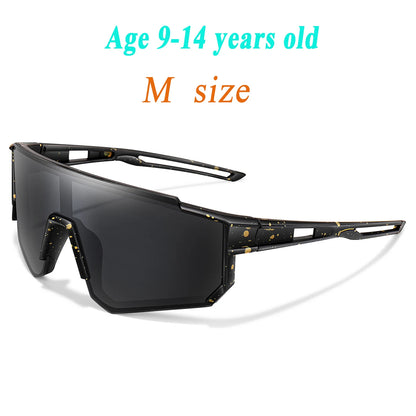 3-14 Year Old Children Baseball Sunglasses Kids Boys Girls M Size Youth BicycleUV400 Outdoor Sports Camping Mtb Bike Eyewear