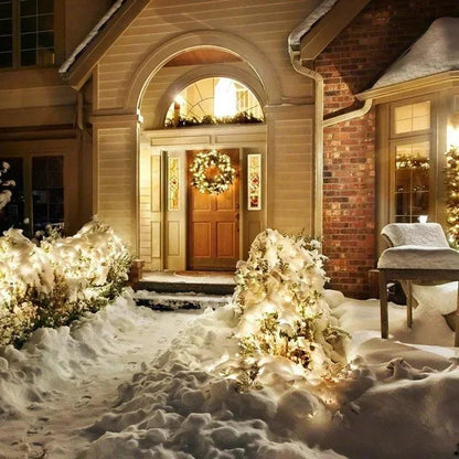 Solar Fairy Light String Outdoor Waterproof LED String Light Garden Tree Decoration Wireless Light String Warm Light  Atmosphere