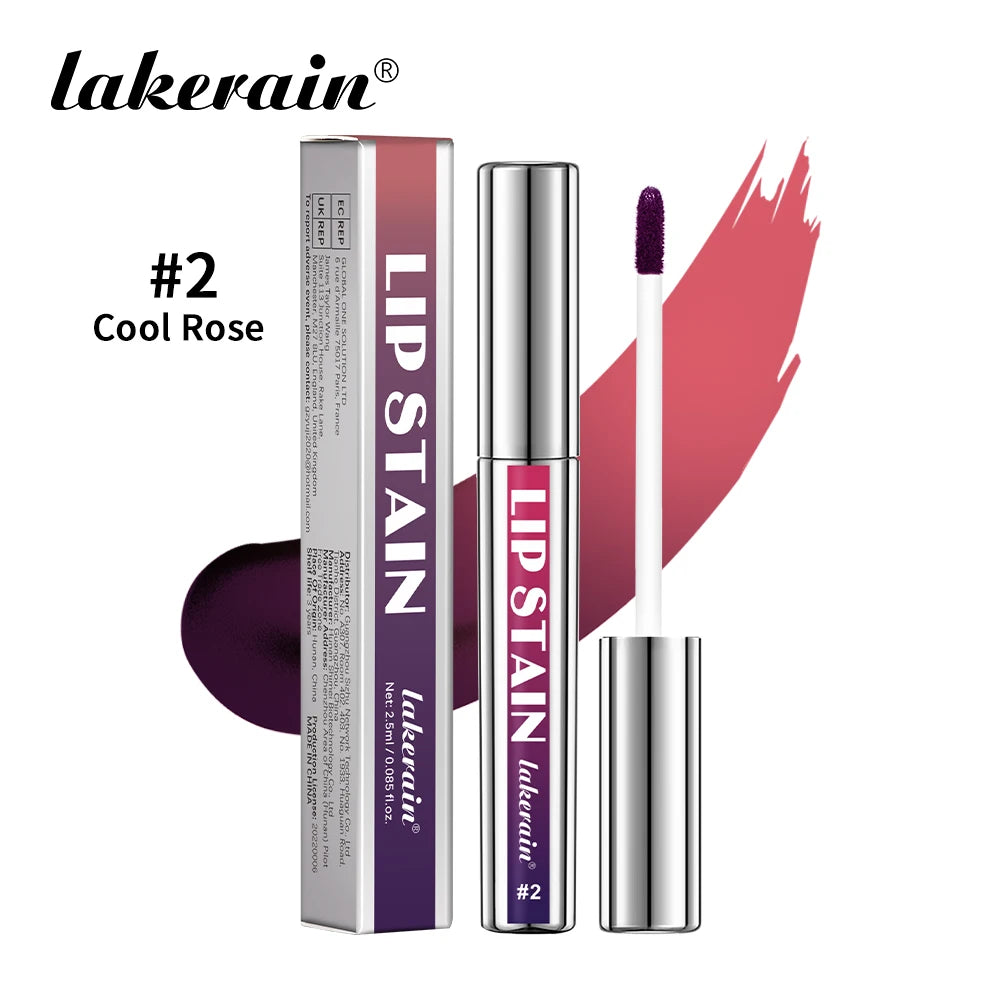 Lip Stain Blading Peel Off and Reveal Kit Long Lasting 3pcs Rose Waterproof Pink Lip Tint Transfer Proof Natural Lip Stain Kit